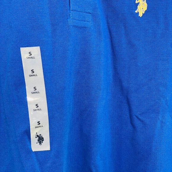 NWT Men's Size Small US Polo ASSN Short Sleeve Polo Shirt In Blue - Picture 6 of 10